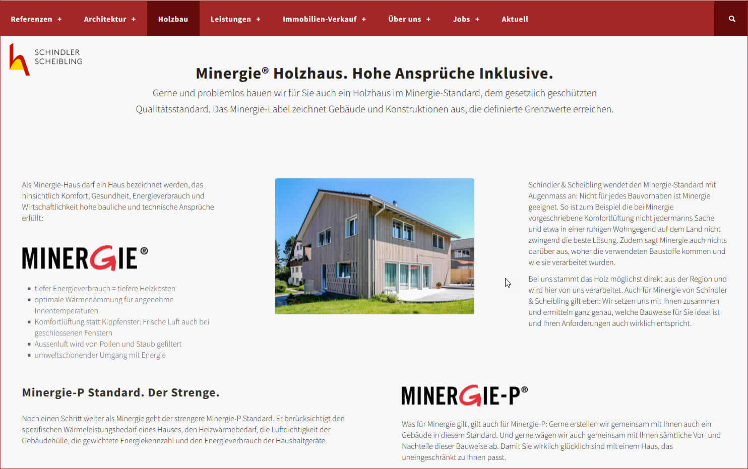 Minergie-Haus bauen